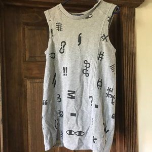 Monki sleeveless sweatshirt dress